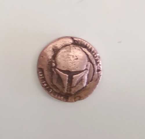 999 Copper Mando coin (image for) 999 Copper Mando coin