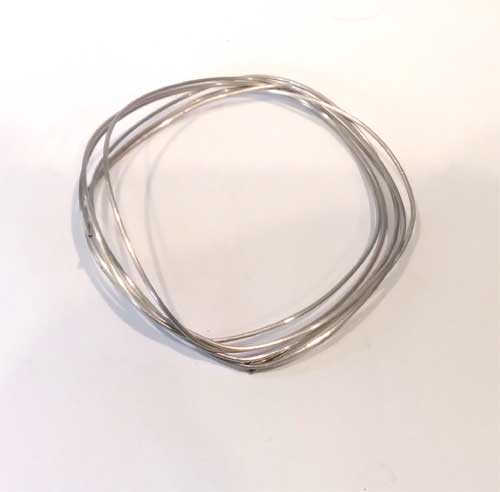 500mm length of 21 Gauge or 0.72mm Half Hard sterling silver wire (image for) 500mm length of 21 Gauge or 0.72mm Half Hard sterling silver wire